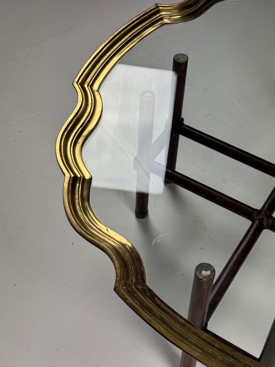 Glass Coffee Table From The 1970s-photo-4