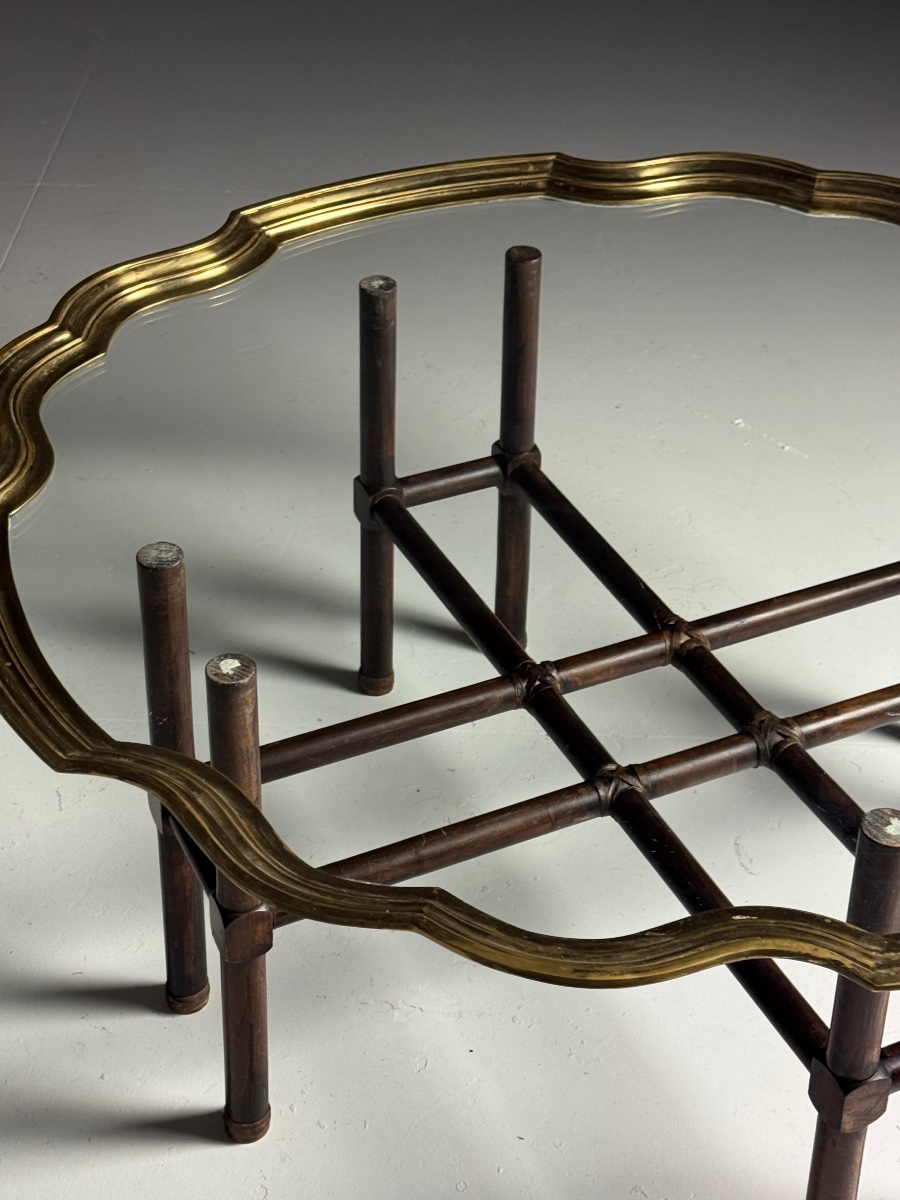 Glass Coffee Table From The 1970s-photo-5