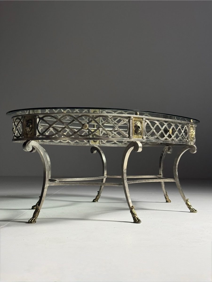 Empire-style Coffee Table With A Glass Top-photo-3
