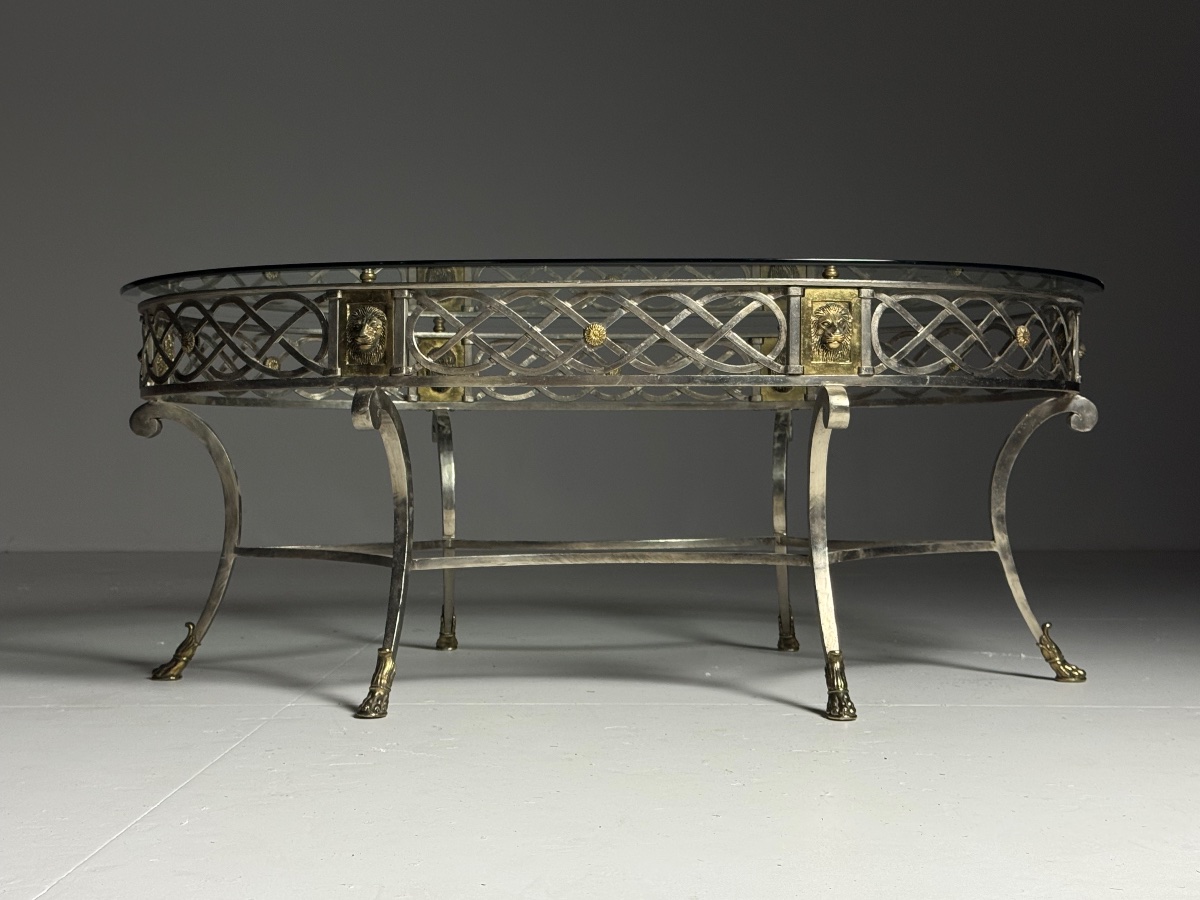 Empire-style Coffee Table With A Glass Top-photo-3