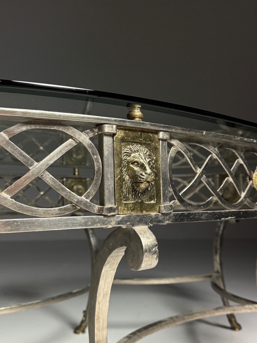 Empire-style Coffee Table With A Glass Top-photo-7