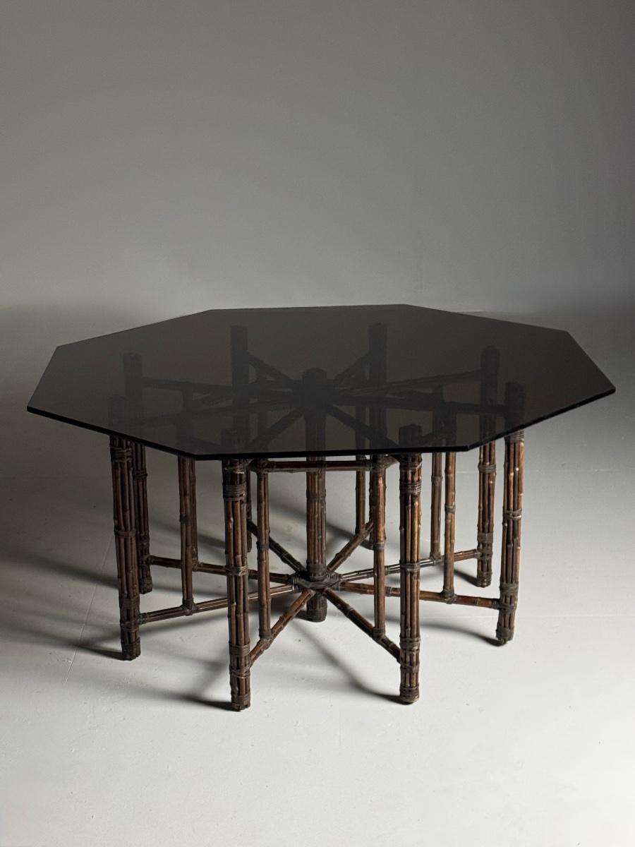 Grande table de salon octogonale, 1980-photo-3