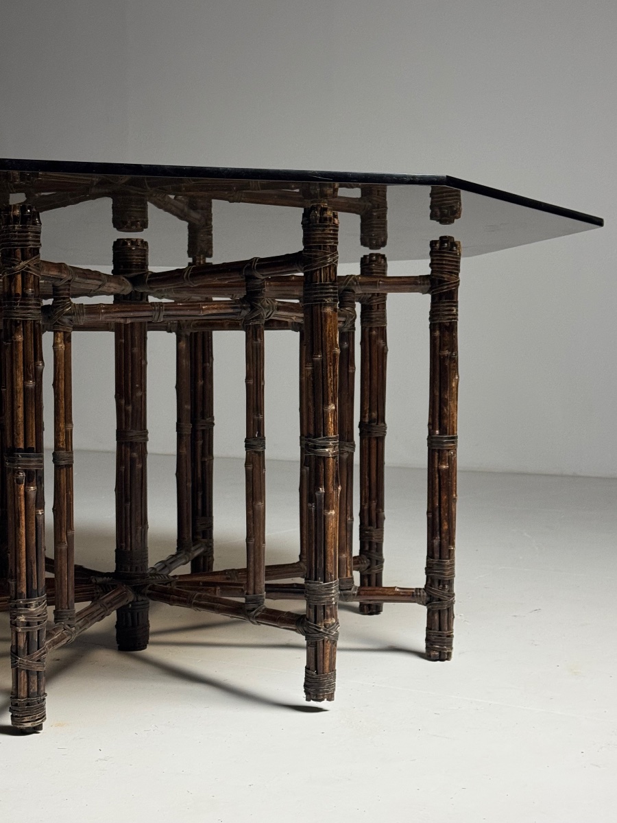 Grande table de salon octogonale, 1980-photo-4