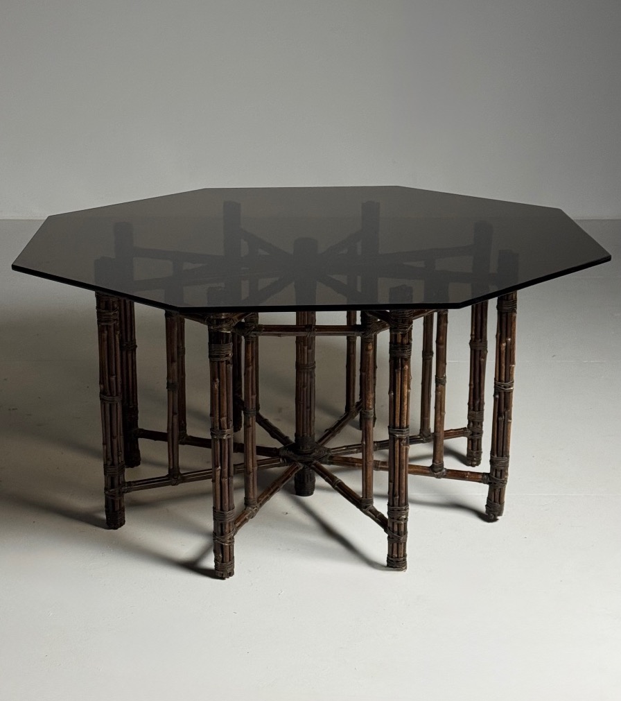 Grande table de salon octogonale, 1980