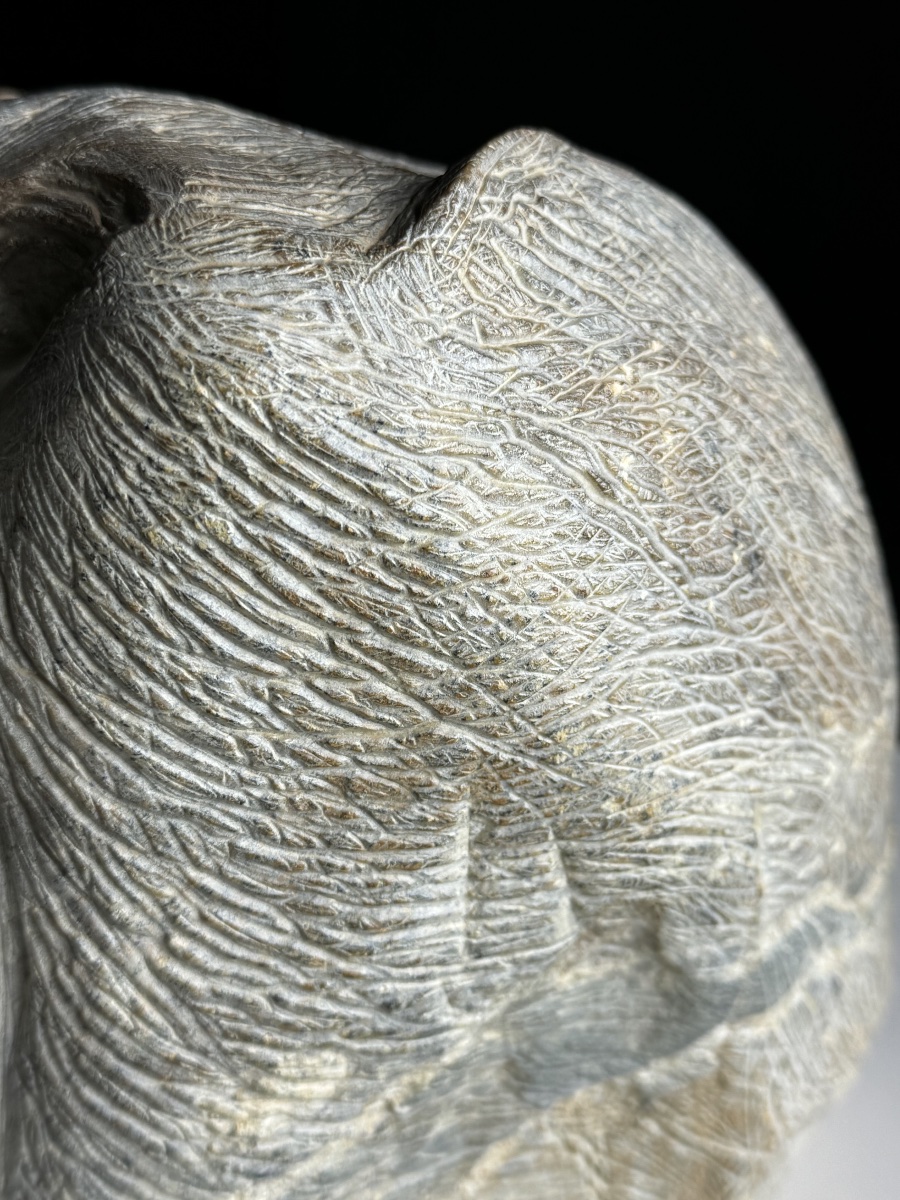 Sculpture Depicting A Howling Monkey, 20th Century-photo-1