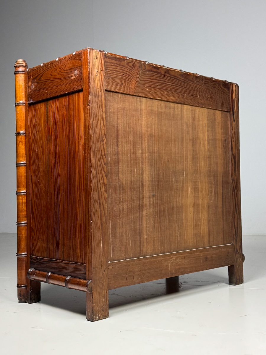 Faux Bamboo commode vers 1900-photo-7