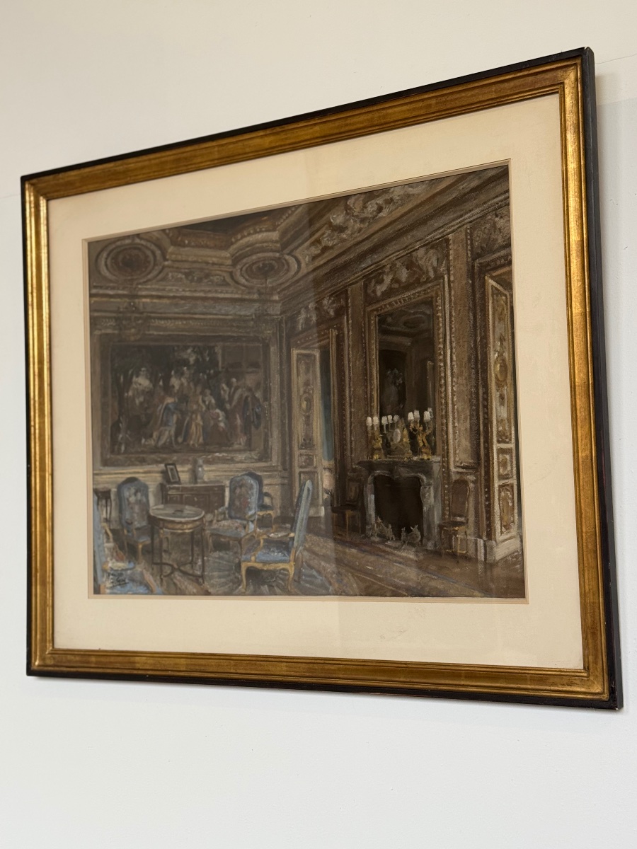 A Living Room In A Pastel-coloured French Château, Designed By-photo-3