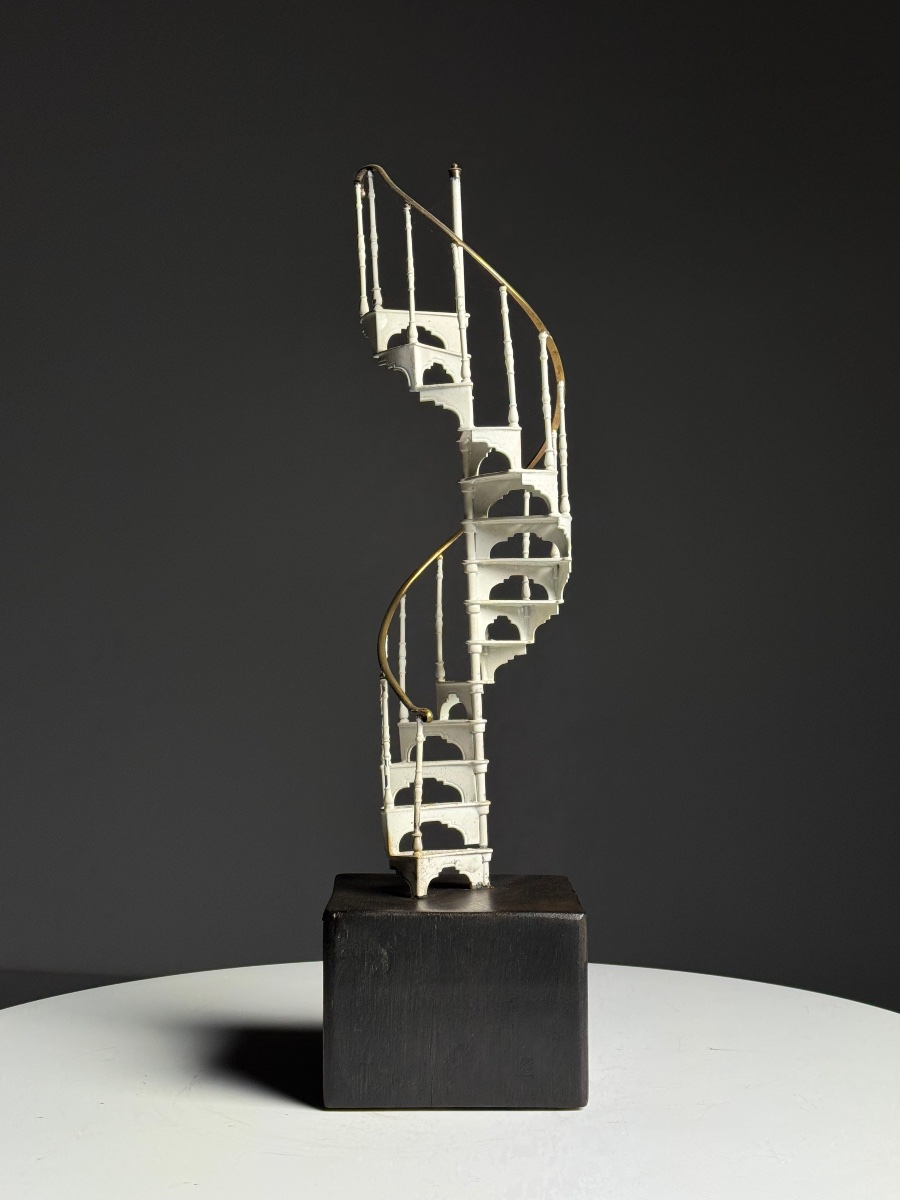 Model Of A Metal Spiral Staircase