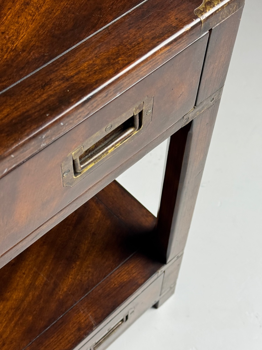 20th-century Campaign-style Coffee Table -photo-3