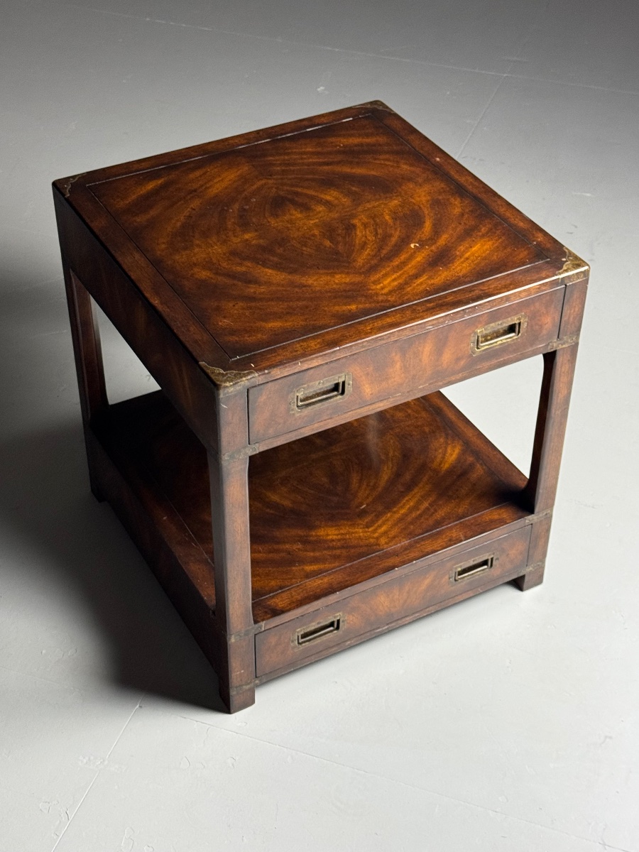 20th-century Campaign-style Coffee Table 