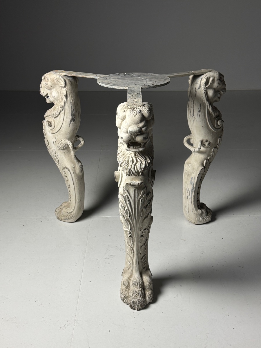 Grand Tour-style Coffee Table In Faux Marble-photo-5