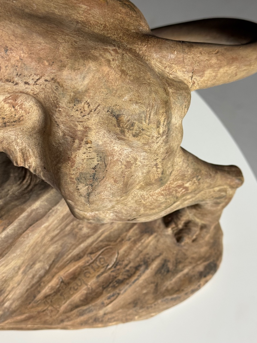 Terracotta Lion By Armand Fagotto-photo-5