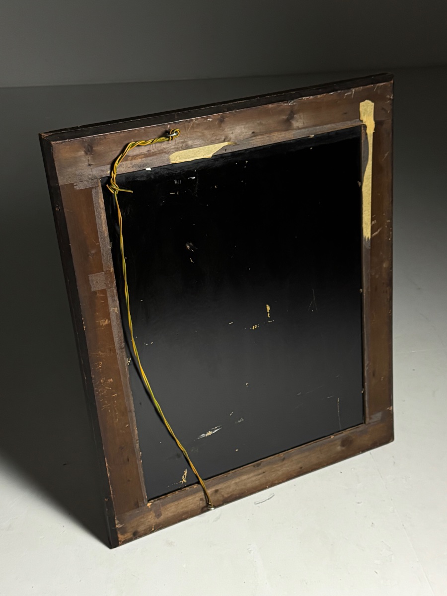 Miroir en pin, vers 1900-photo-2