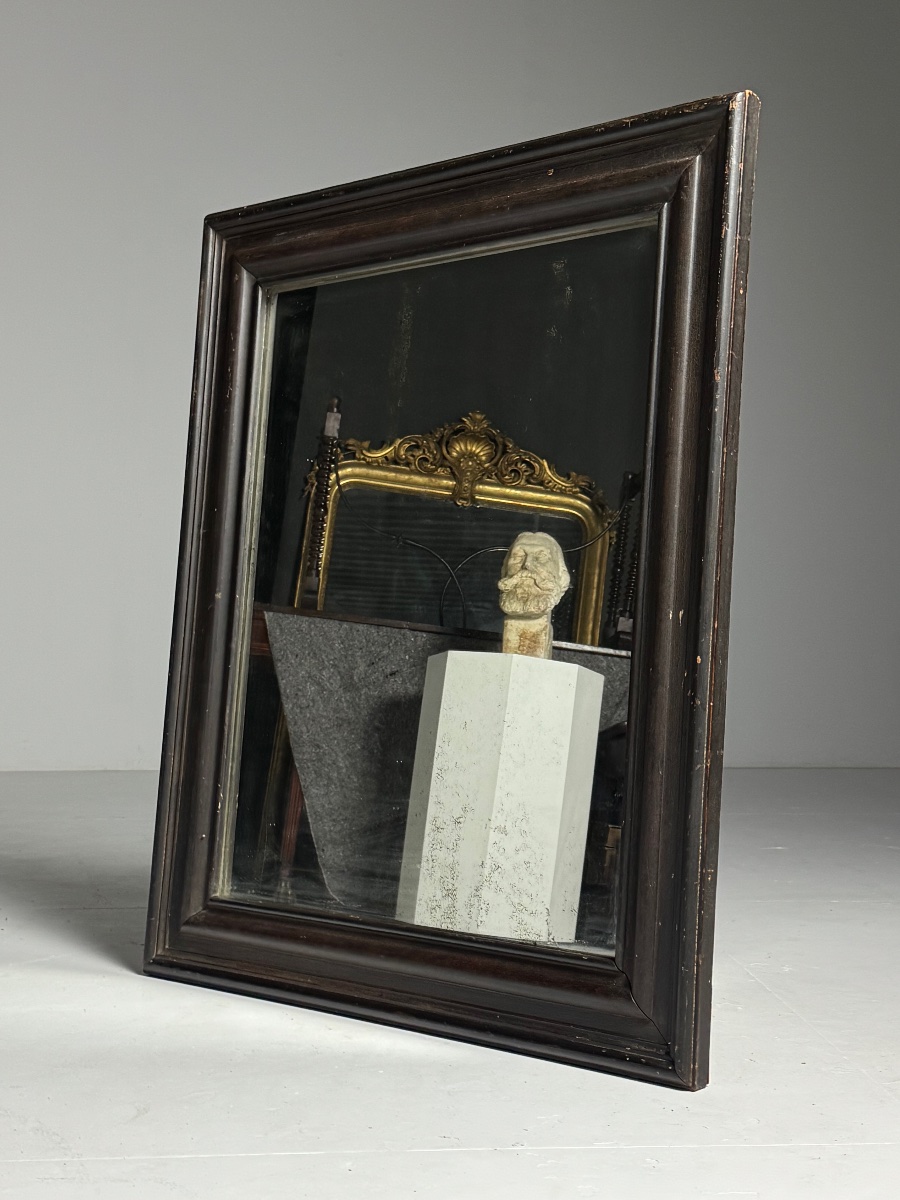 Miroir en pin, vers 1900-photo-3