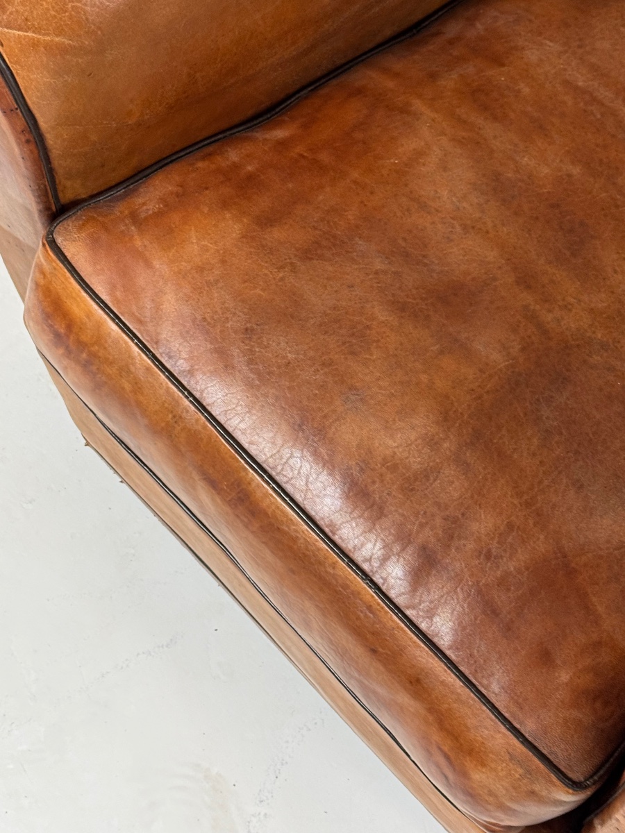 Paire de fauteuils club français, 1930-1940-photo-5