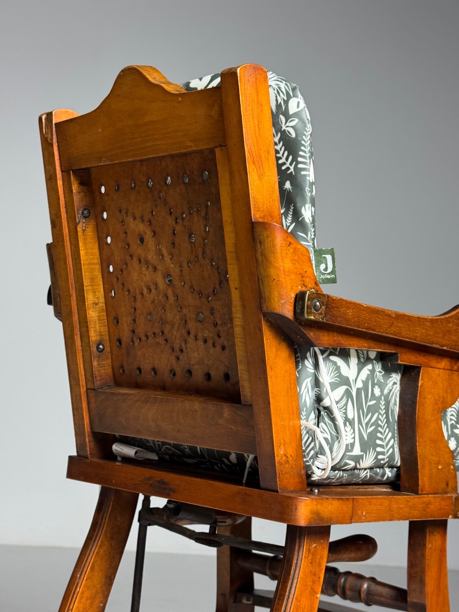 Chaise haute victorienne du XIXe siècle-photo-3