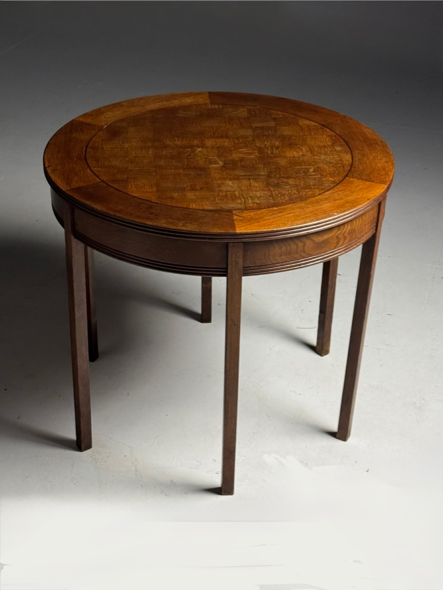 Table basse en chêne, début du XXe siècle-photo-3