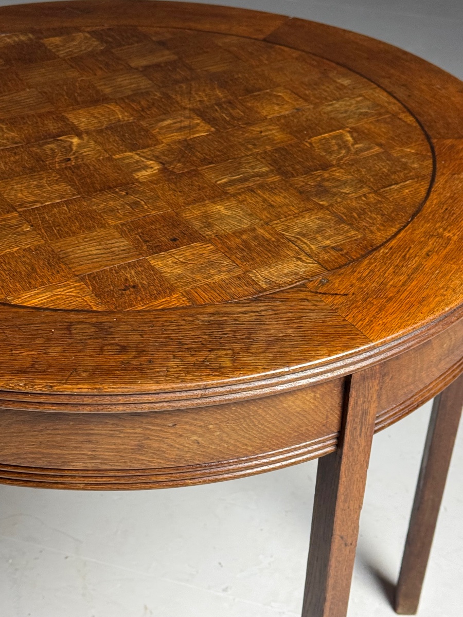Table basse en chêne, début du XXe siècle-photo-4