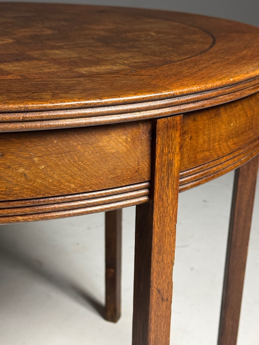 Table basse en chêne, début du XXe siècle-photo-2