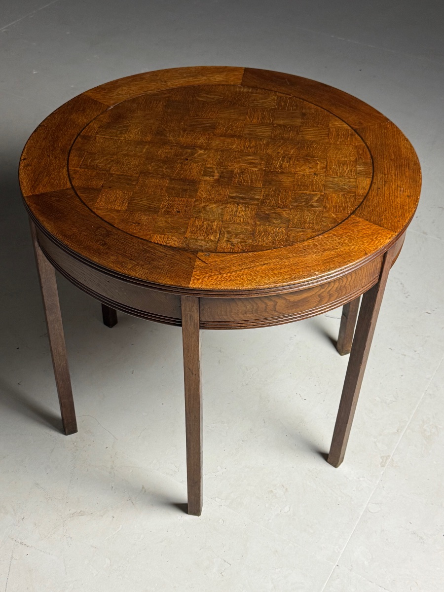 Table basse en chêne, début du XXe siècle-photo-3