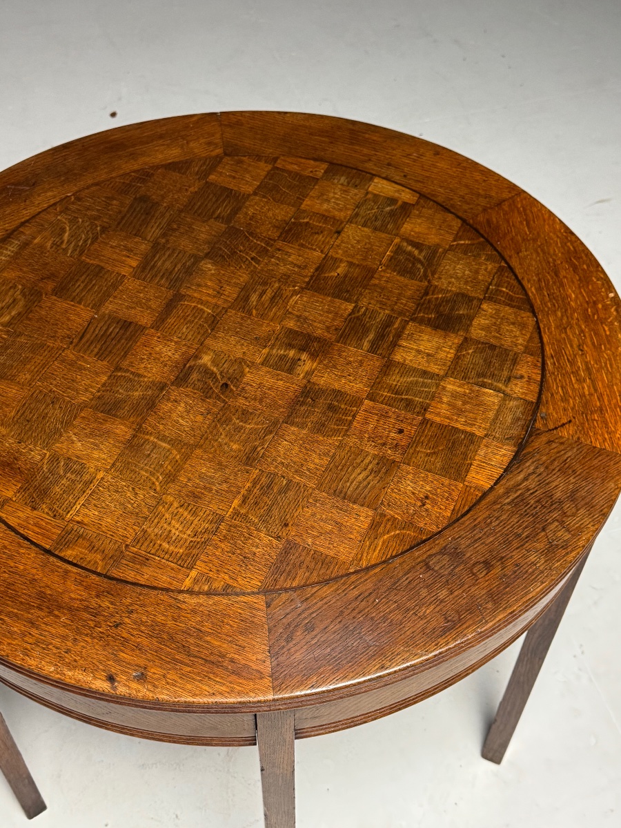 Table basse en chêne, début du XXe siècle-photo-5