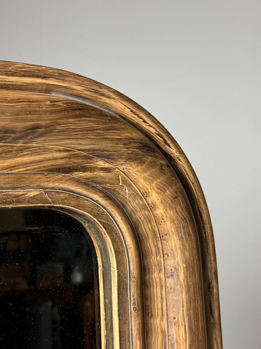Faux Bois mirroir Louis Philippe-photo-3