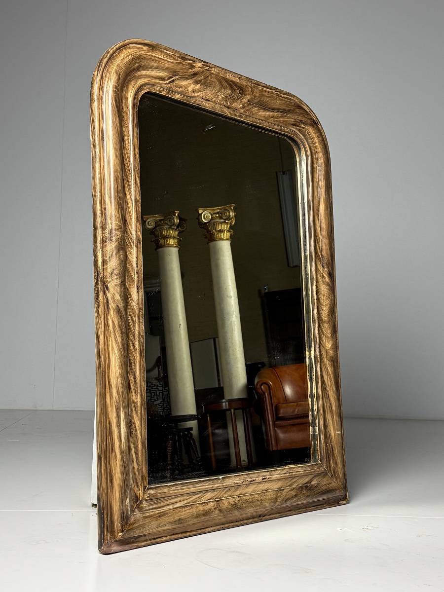 Faux Bois mirroir Louis Philippe