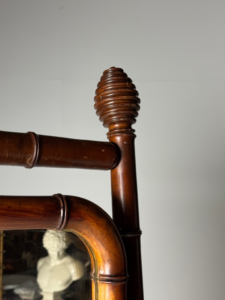 Faux Bamboo Cheval Mirror-photo-3