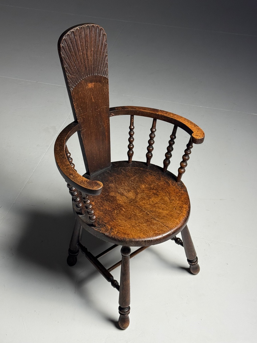 Chaise Bobbin, début du XXe siècle-photo-3