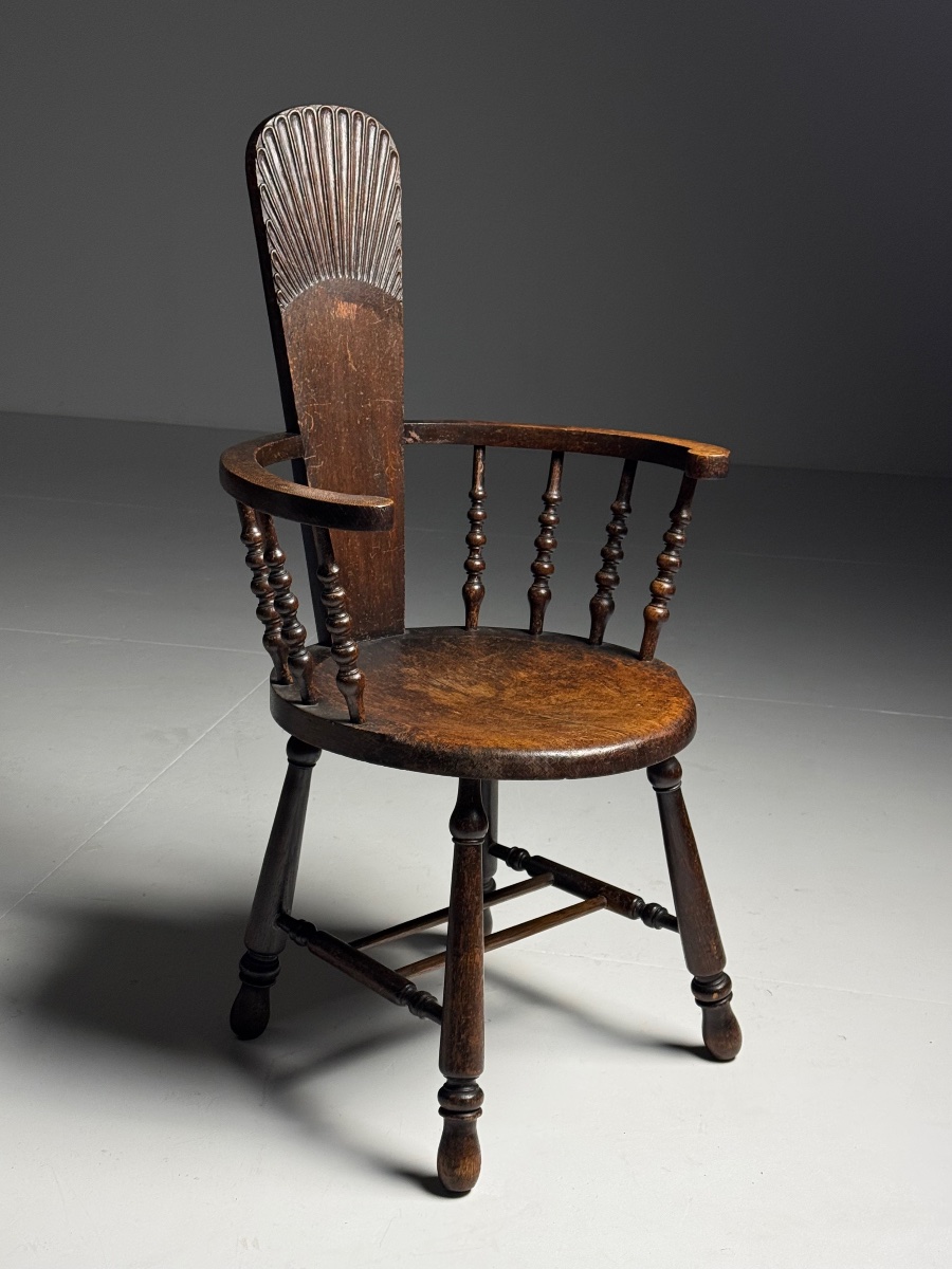 Chaise Bobbin, début du XXe siècle-photo-4