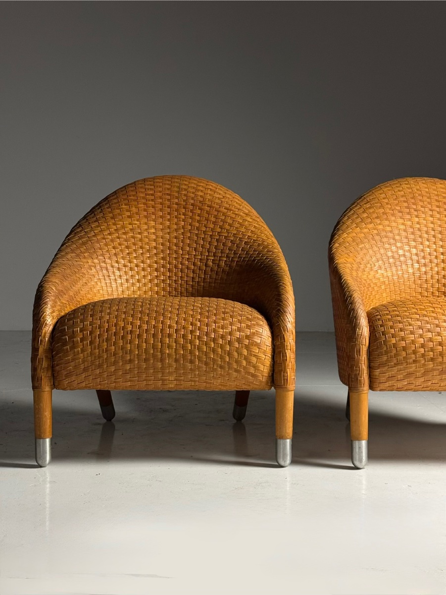 Fauteuils de club des années 1980 de B&B Italia-photo-2