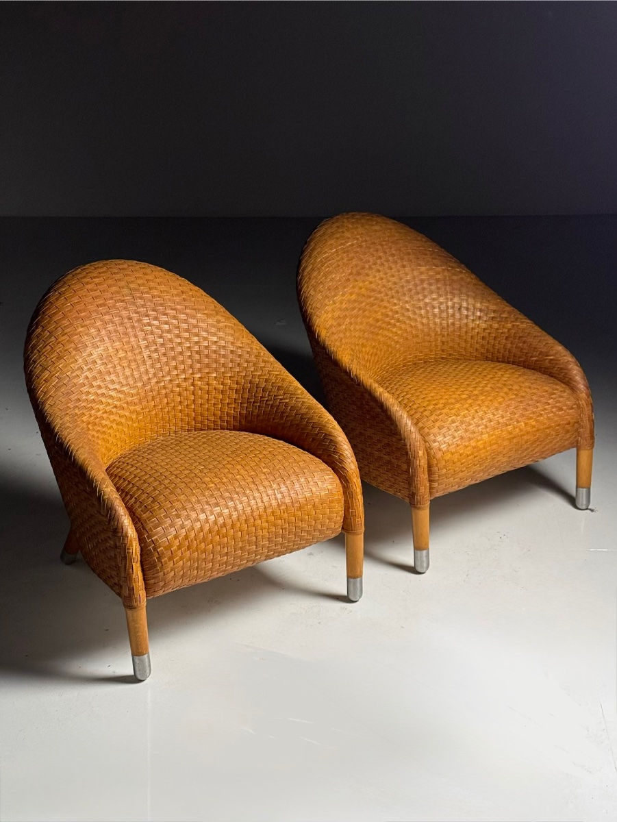 Fauteuils de club des années 1980 de B&B Italia-photo-3