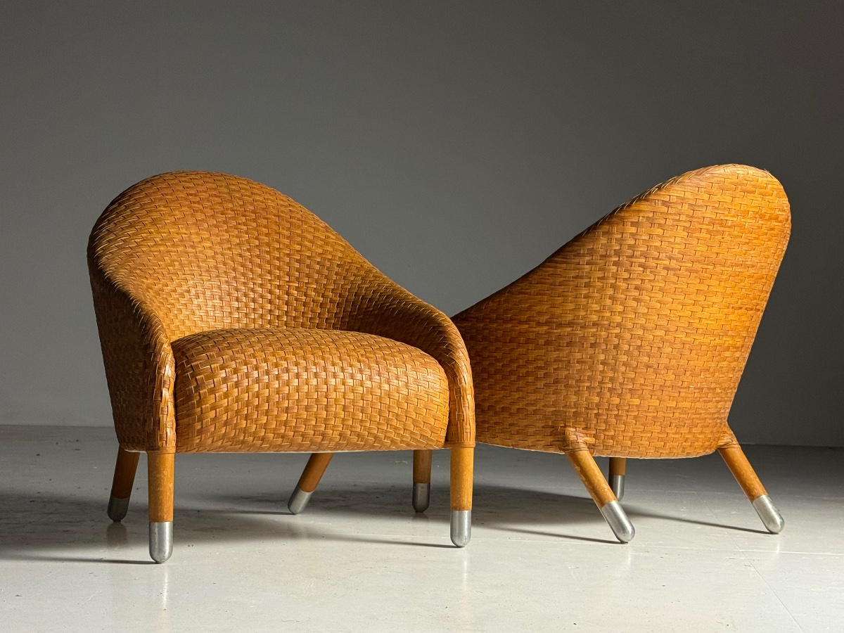 Fauteuils de club des années 1980 de B&B Italia-photo-2