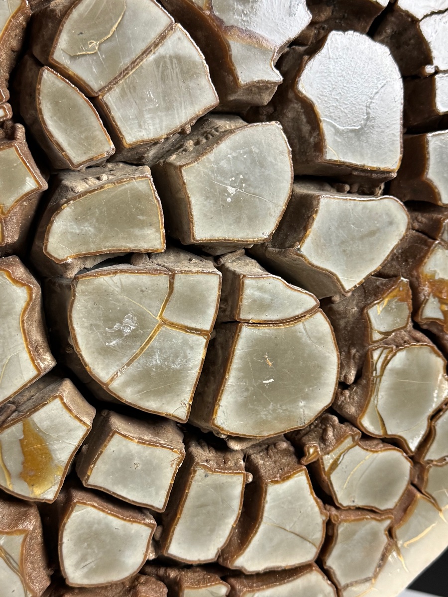 Septarian Nodule On A Custom-made Base-photo-4