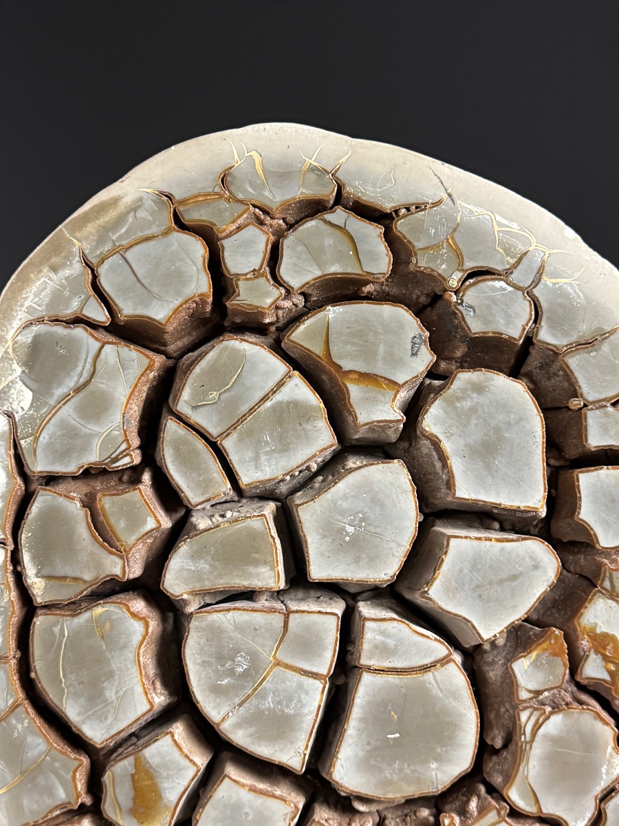Septarian Nodule On A Custom-made Base-photo-5