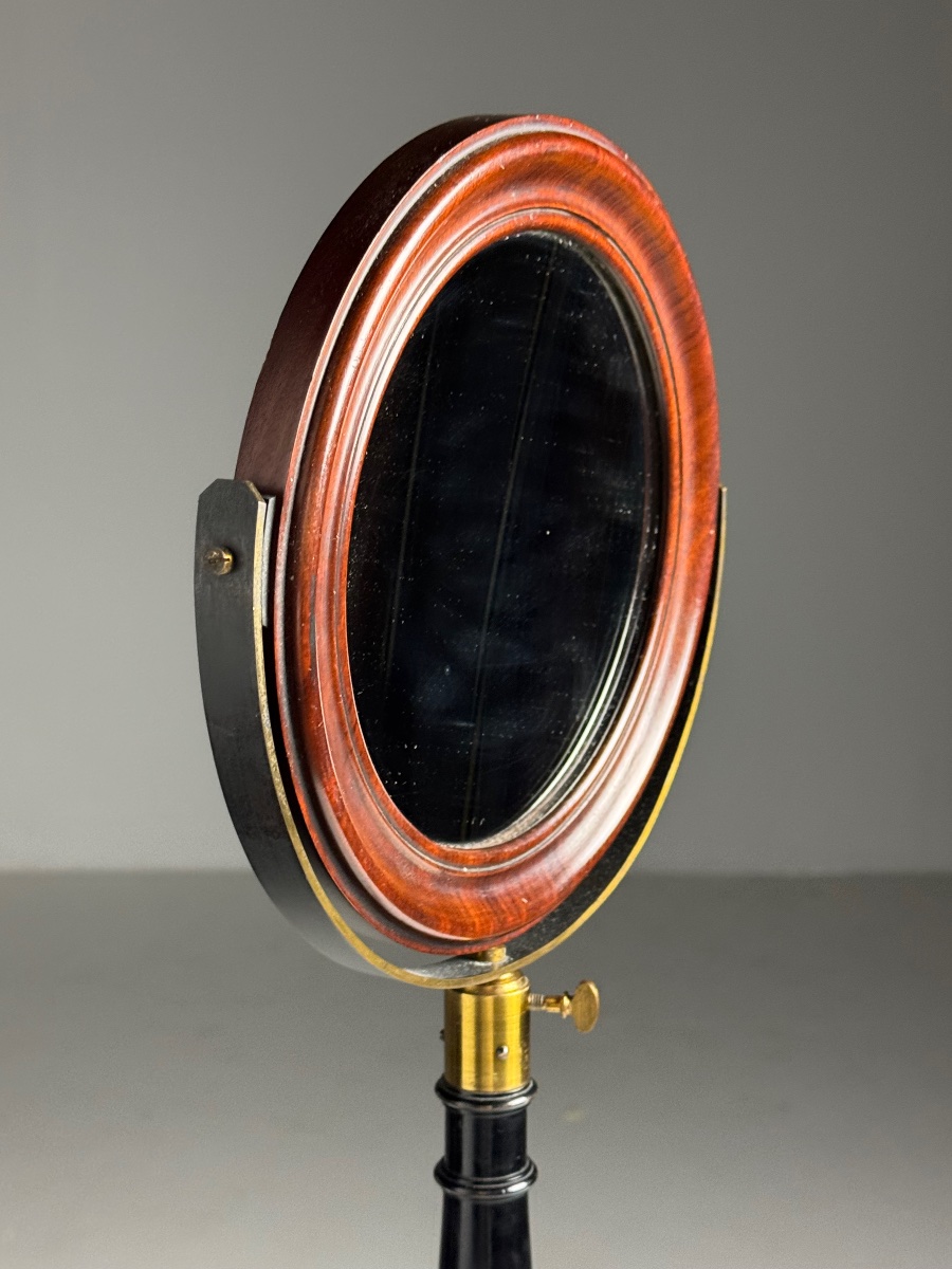 English Mahogany Makeup Mirror-photo-3