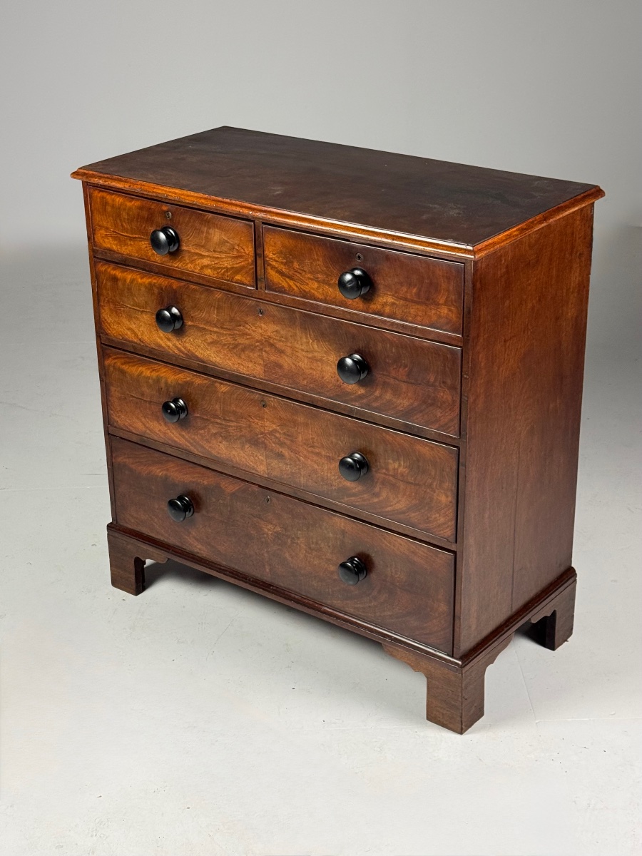Commode en acajou du XIXe siècle-photo-3