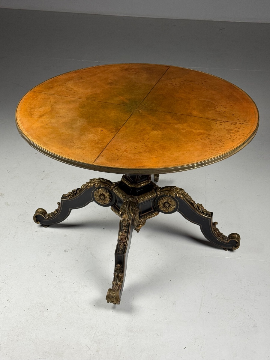 Napoleon III Coffee Table, 19th Century-photo-1