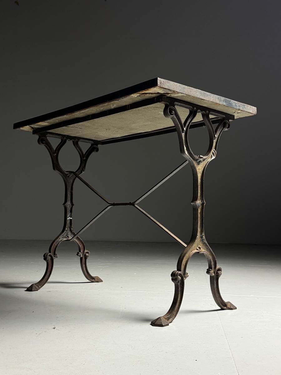Mosaic Cast-iron Side Table-photo-4