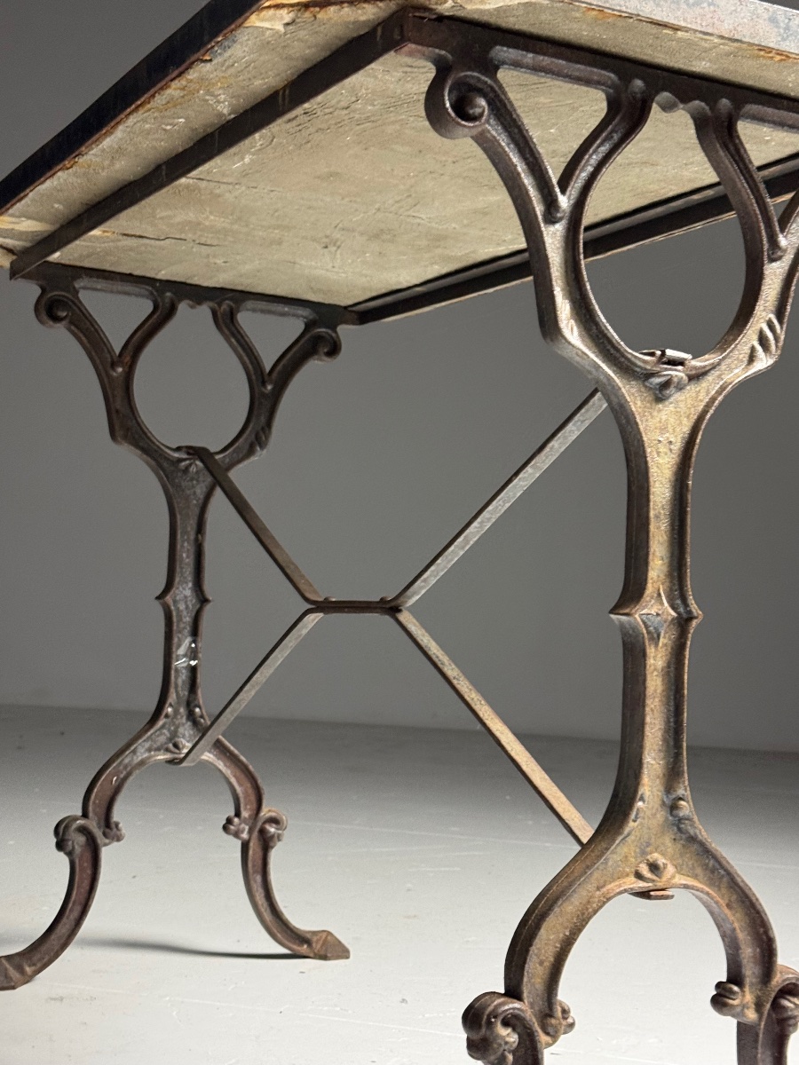 Mosaic Cast-iron Side Table-photo-1