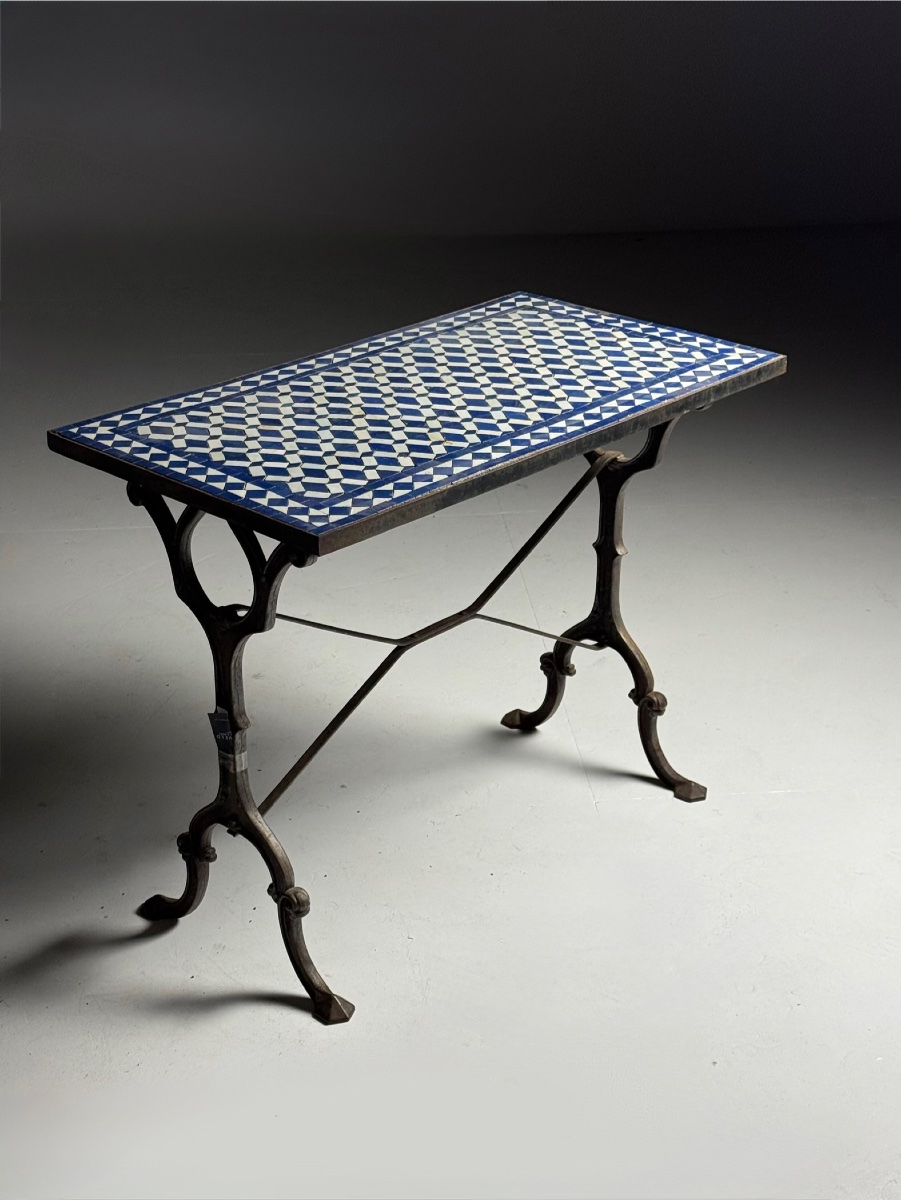 Mosaic Cast-iron Side Table