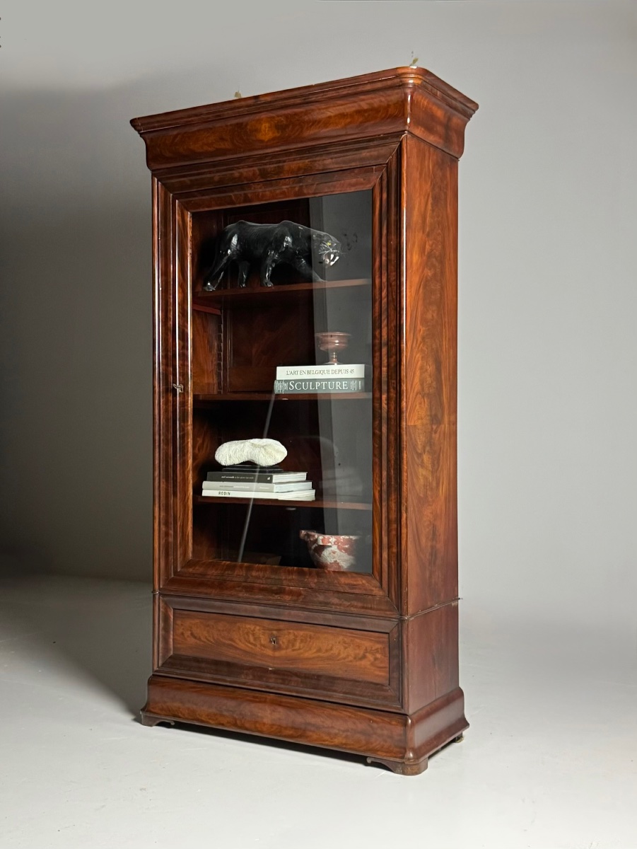 Vitrine de style Biedermeier, vers 1850