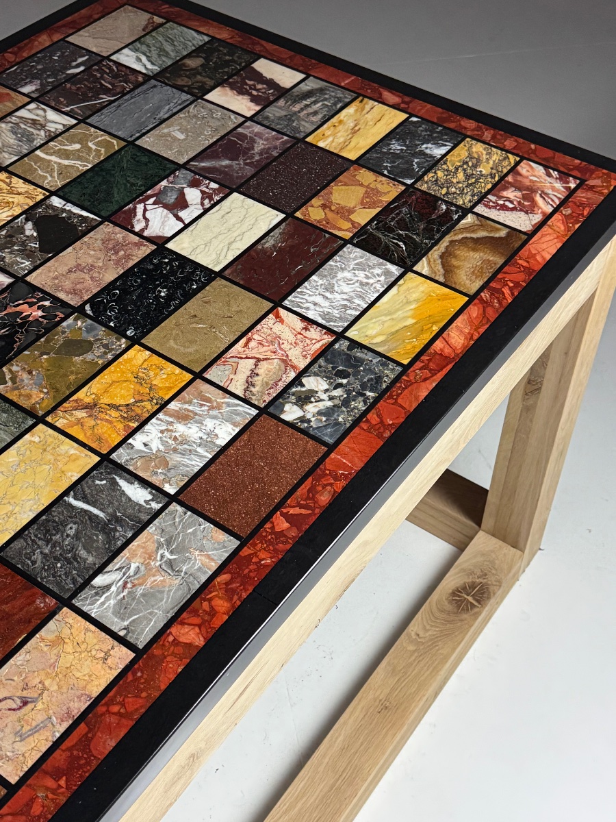 Vintage Marble Table In The Grand Tour Style-photo-3