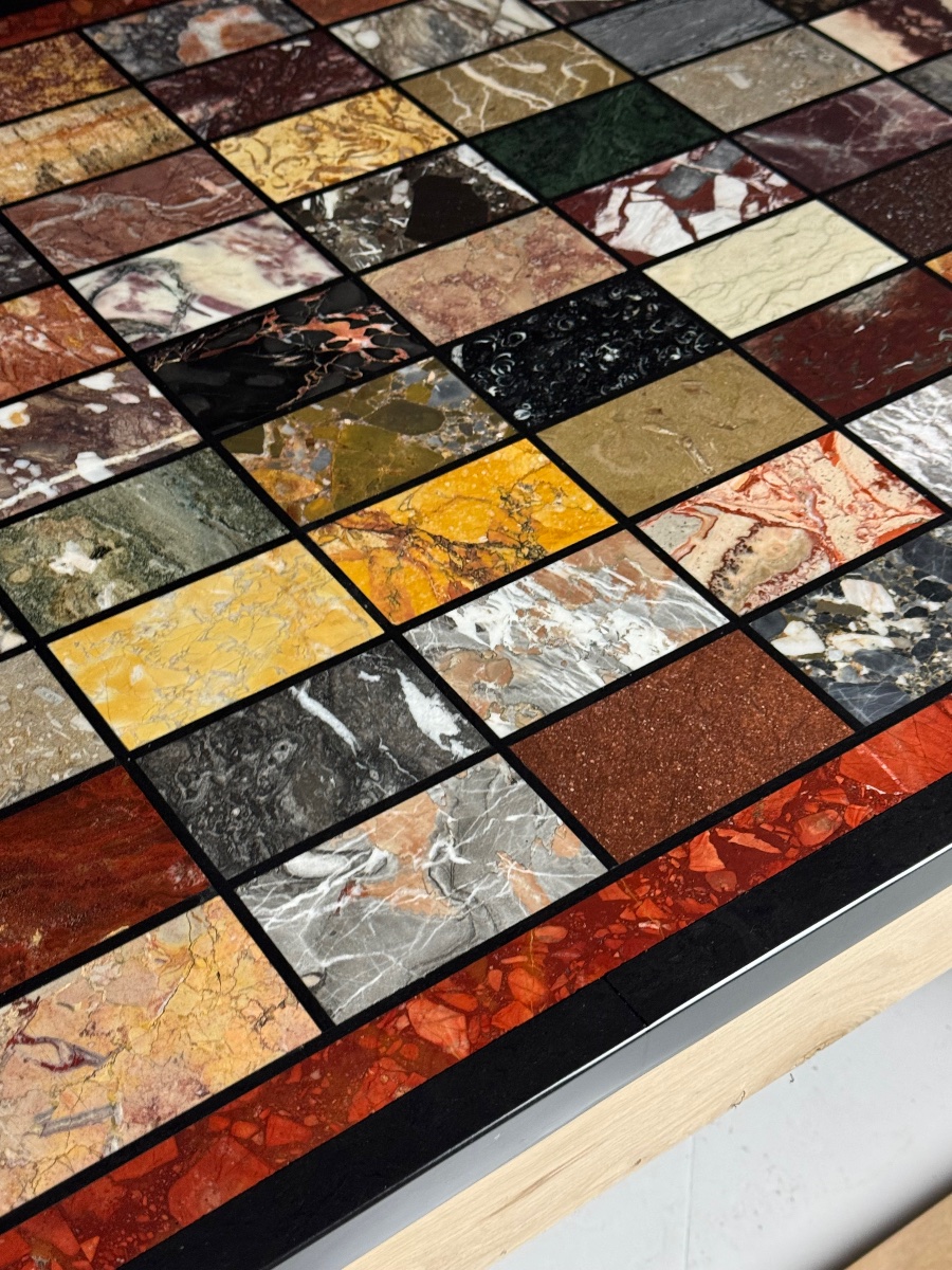 Vintage Marble Table In The Grand Tour Style-photo-4