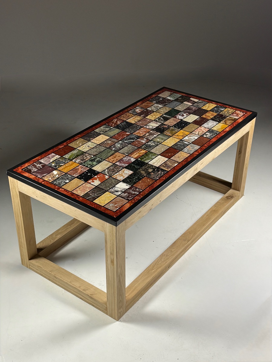 Vintage Marble Table In The Grand Tour Style-photo-2