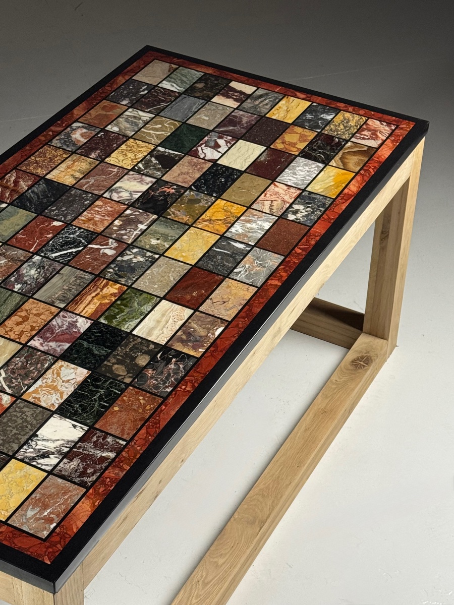 Vintage Marble Table In The Grand Tour Style-photo-3