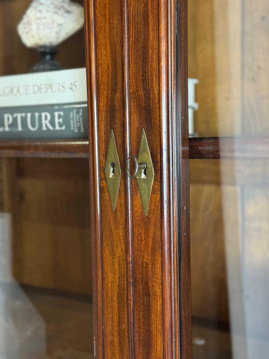 Bibliothèque en acajou du XIXe siècle-photo-6