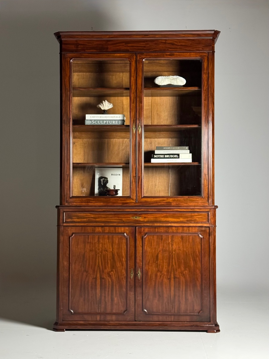 Bibliothèque en acajou du XIXe siècle