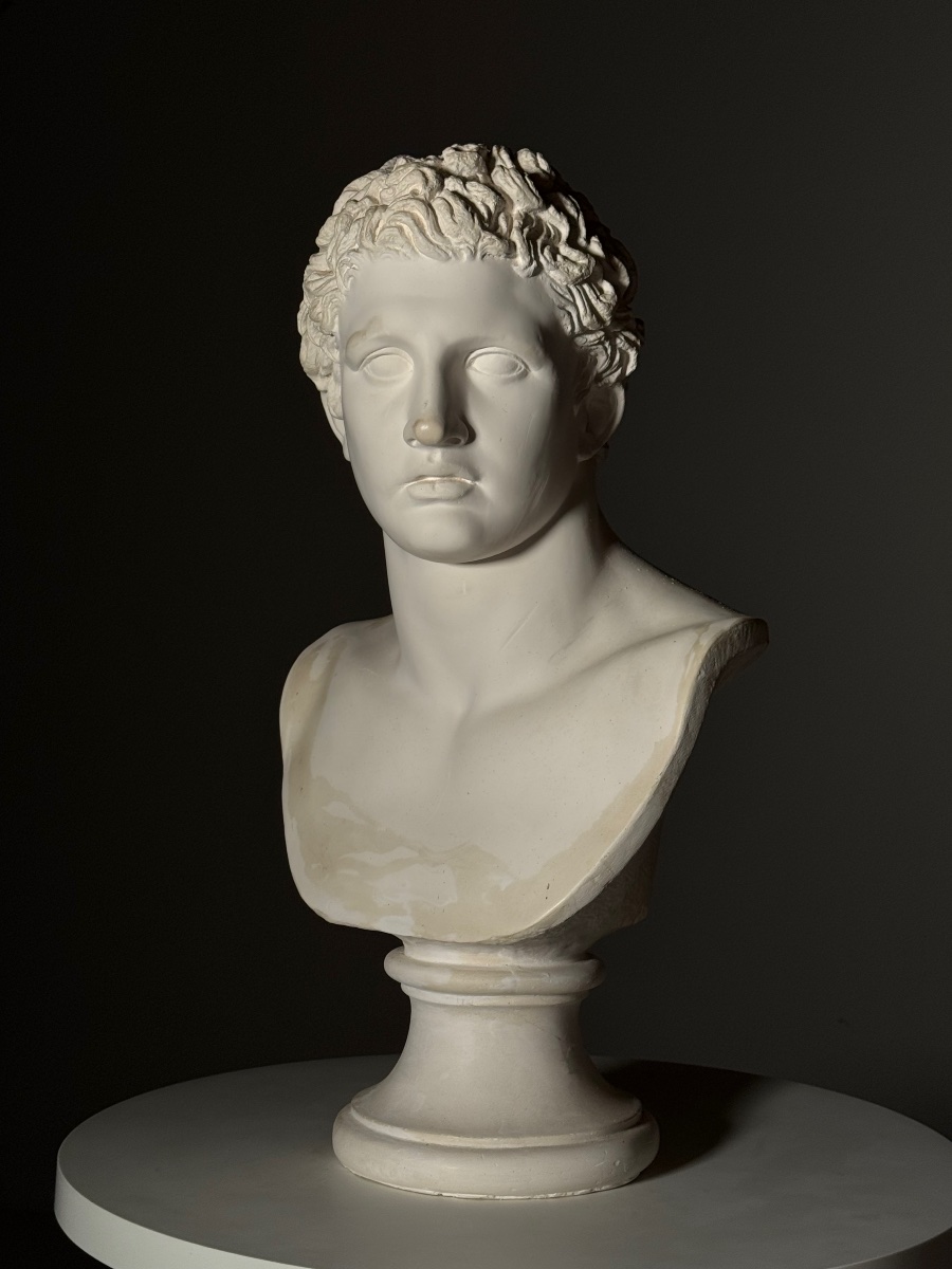 Buste en plâtre de Méléagre