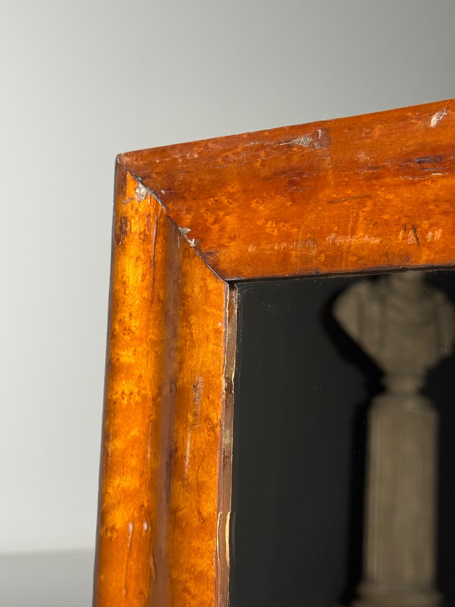 Set Of 2 Antique Rootwood Mirrors-photo-6